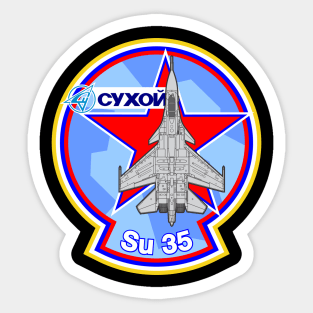 Su 35 Flanker - Russia Sticker